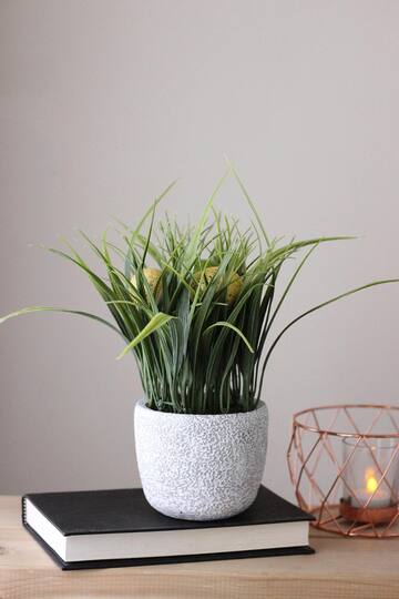 10" Green Spring Time Easter Grass & Egg Floral Arrangement